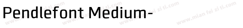 Pendlefont Medium字体转换